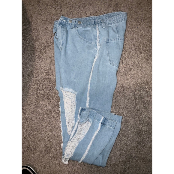 Women's Distressed Jeans Size 8/10 - Picture 1 of 12